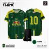 Áo Bóng Đá Không Logo Flame 338sport Thiết Kế Mới