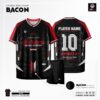 Áo Bóng Đá Không Logo BACON Màu Đen Giá Tốt Tại Hà Nội