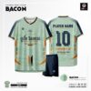 Áo Bóng Đá Không Logo BACON Thiết Kế Màu Xanh