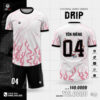 Áo Bóng Đá Không Logo Reup Thiết Kế Drip Màu Hồng Đẹp