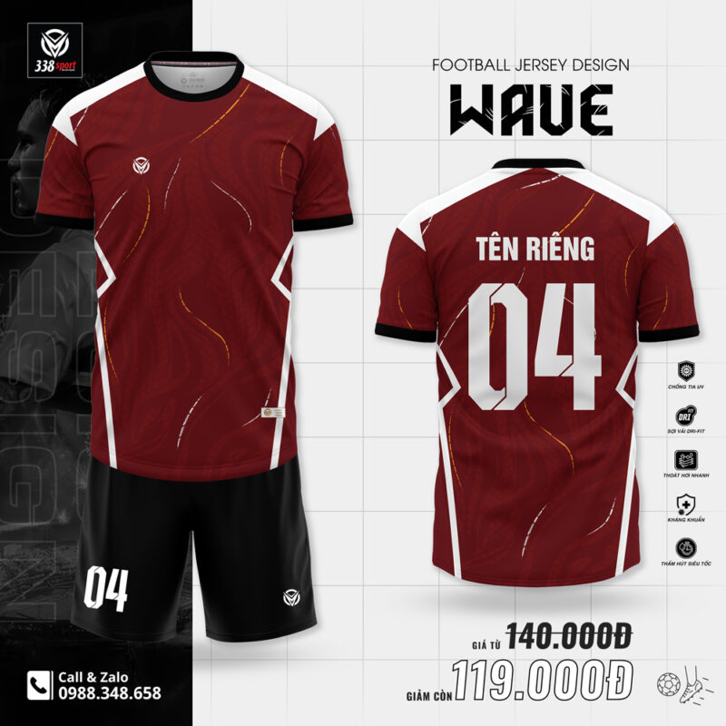 Quần Áo Bóng Đá Wave Không Logo Reup Giá Rẻ Hà Nội