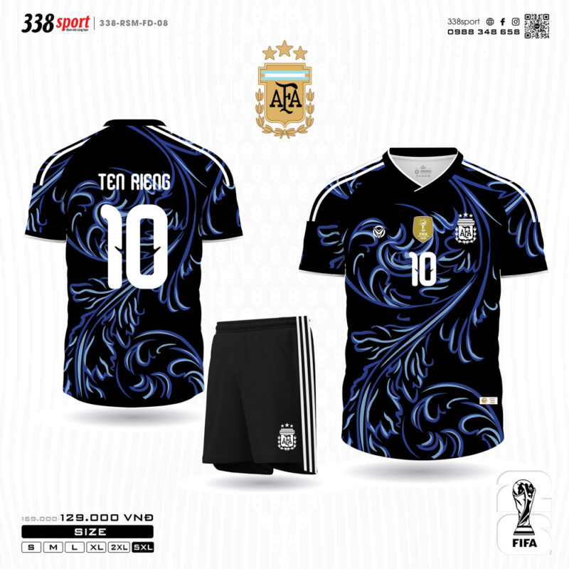 Áo Bóng Đá Đội Tuyển Argentina Sân Khách World Cup 2026