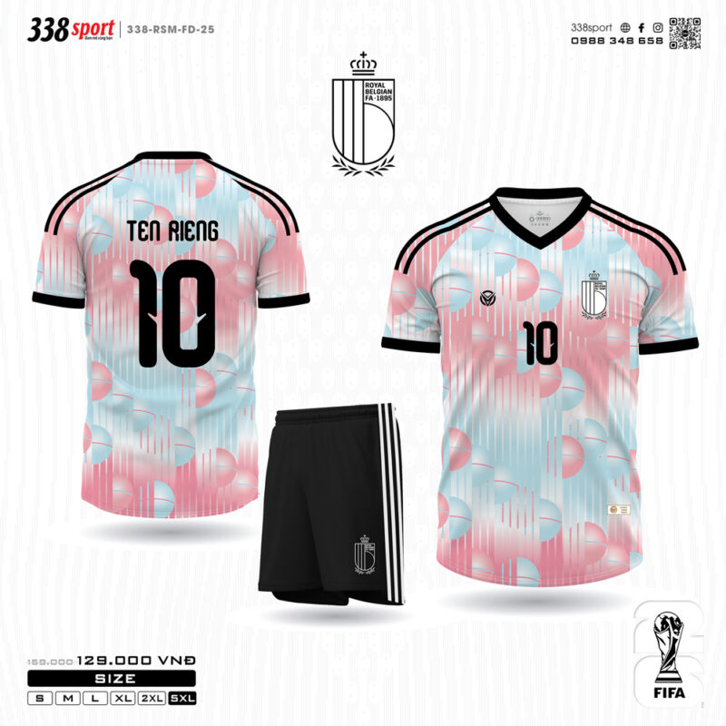 Áo Bóng Đá Đội Tuyển Bỉ Sân Khách World Cup 2026