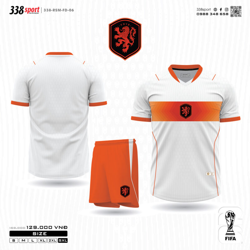 Áo Bóng Đá Tuyển Hà Lan Sân Khách World Cup 2026