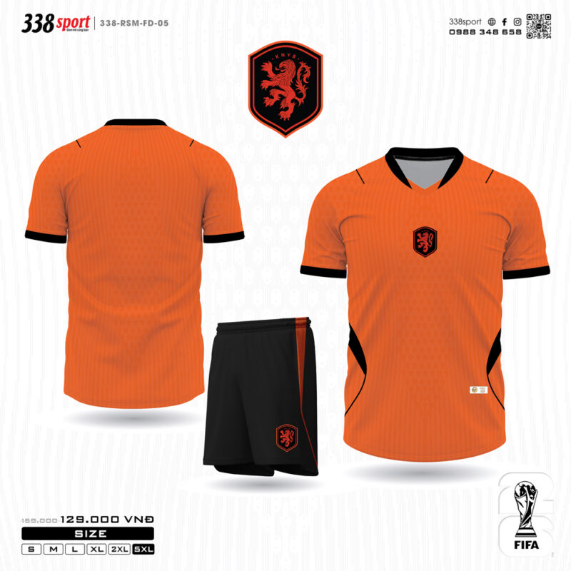 Áo Bóng Đá Đội Tuyển Hà Lan Sân Nhà World Cup 2026