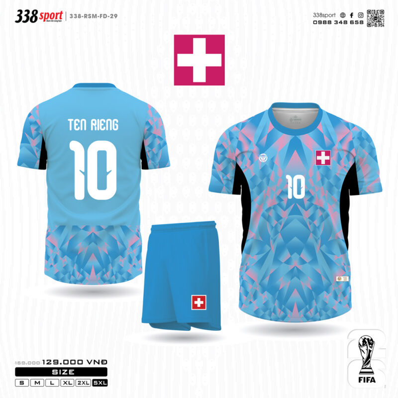 Áo Bóng Đá Đội Tuyển Thụy Sĩ Sân Khách World Cup 2026