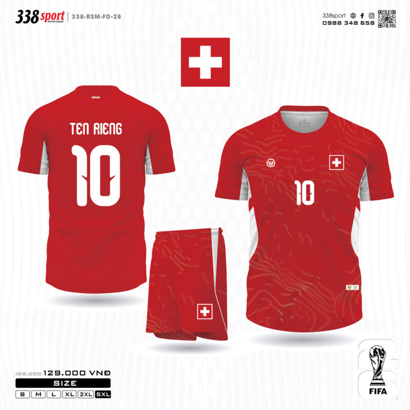 Áo Bóng Đá Đội Tuyển Thụy Sĩ Sân Nhà World Cup 2026