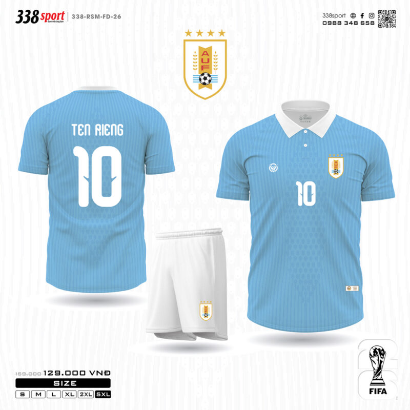 Áo Bóng Đá Đội Tuyển Uruguay Sân Nhà World Cup 2026