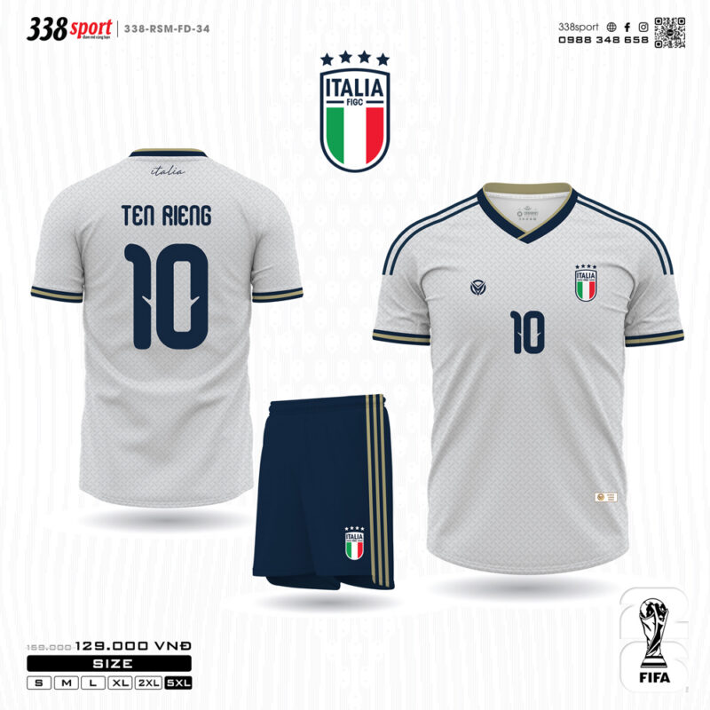 Áo Bóng Đá Đội Tuyển Ý Sân Khách World Cup 2026