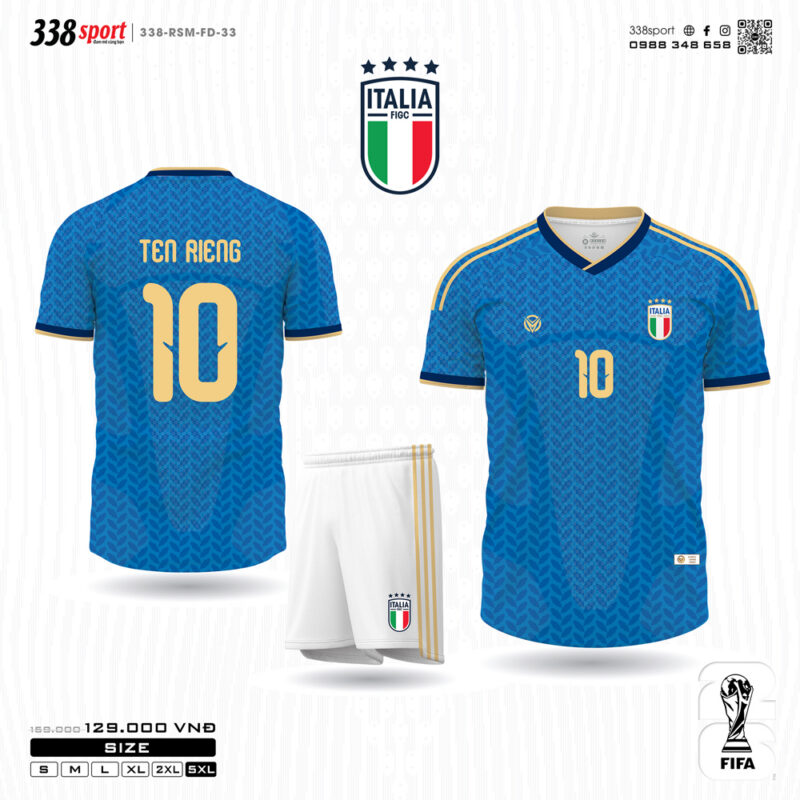 Áo Bóng Đá Đội Tuyển Ý Sân Nhà World Cup 2026