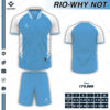 Áo Không Logo RIO 08 Xanh Dương Nhạt – Thiết Kế Thể Thao Năng Động, Chất Liệu Thoáng Mát