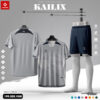 Áo Bóng Đá KAILIX Xám Bạc Điểm Nhấn Navy – Chất Liệu Dry-fit, Chống UV
