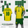 Áo Bóng Đá Brazil Retro S1 CLB Huyền Thoại Được Yêu Thích