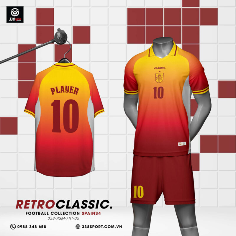 Áo Bóng Đá Tây Ban Nha Retro S4 Đẹp, Giá Rẻ, Chuẩn Form Hot Nhất