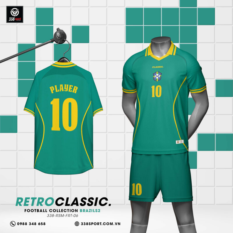 Áo Bóng Đá Brazil Retro S2 Giá Rẻ, Chất Lượng Cao, Form Đẹp